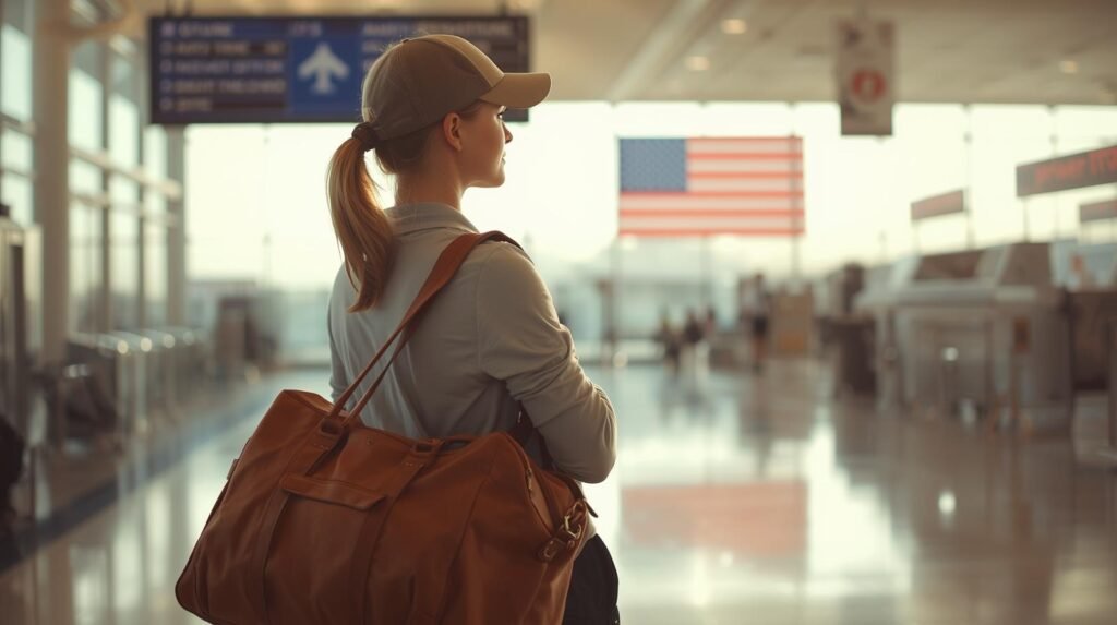 Roadmap graphic showing the journey from junior golf to U.S. college golf with seven steps from preparation to team integration.