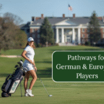 German junior golfer on U.S. college golf course – pathways for German and European players to college golf in the USA.